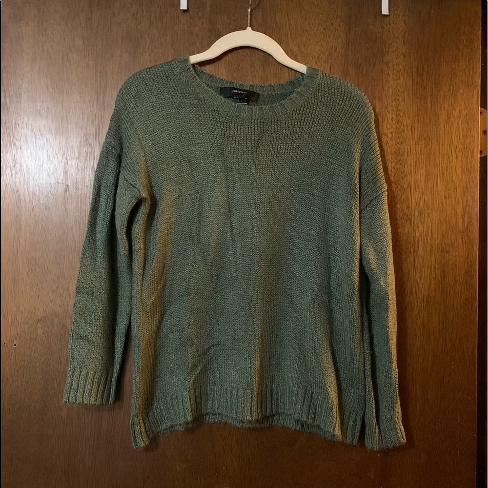 Forever 21 heavy green sweater. Size S